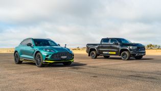 1200hp RAM TRX vs Aston Martin DBX707 drag race