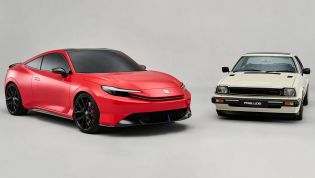 Five generations of the Honda Prelude