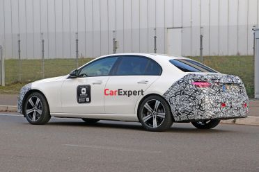 2021 Mercedes-Benz C-Class spied with less camouflage