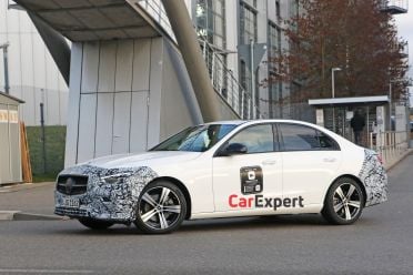 2021 Mercedes-Benz C-Class spied with less camouflage