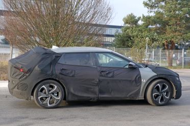 2022 Kia CV electric car spied