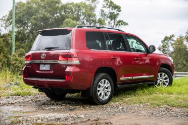 2022 Toyota LandCruiser 300 side-by-side with LandCruiser 200