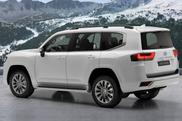 2022 Toyota LandCruiser 300 side-by-side with LandCruiser 200