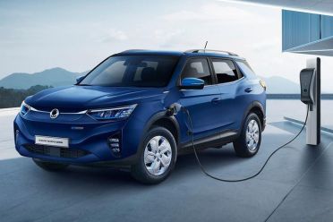 SsangYong J100: New electric SUV spied undisguised