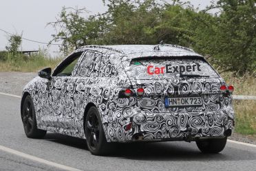 2023 Audi RS4 PHEV mule spied