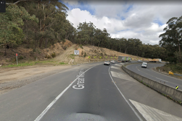 Truck's brakes fail down steep hill, oblivious caravan driver fails to get out of the way