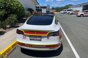 Tesla Model 3 joins Qld Fire and Emergency Services fleet