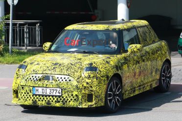 Mini's next petrol-powered five-door hatch spied