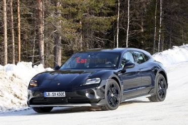 Porsche Taycan: Facelifted electric car spied with minimal camouflage