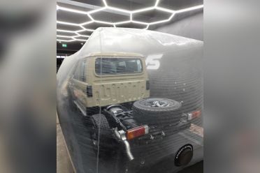 King off the road? Bubble-wrapped LandCruiser 70 has barely touched tarmac