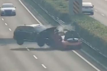 Shocking footage shows Lamborghini wiped out by inattentive driver