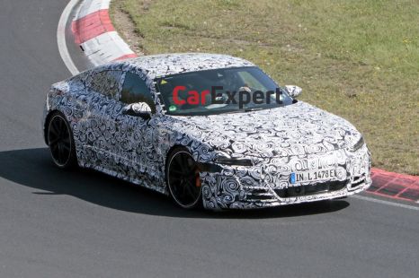 2022 Audi e-tron GT spied at the Nürburgring