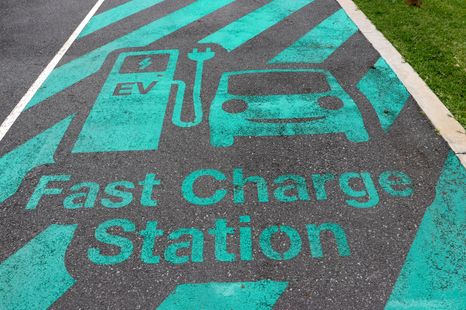 Is it legal to park at an electric car charger without charging?