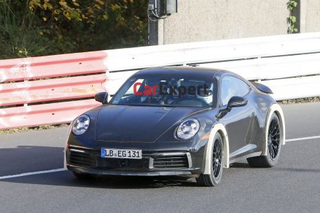 Porsche 911 high-riding prototype spied