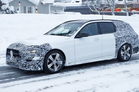 2021 Mercedes-Benz C-Class Estate spied