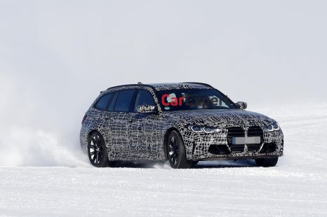 2022 BMW M3 Touring spied during winter testing