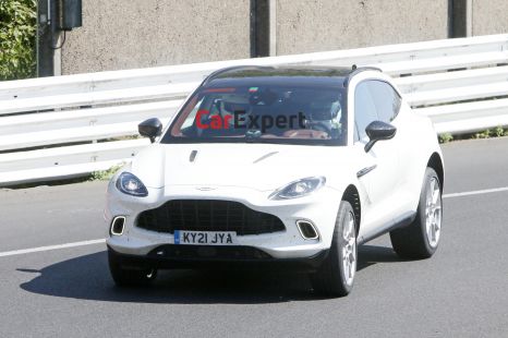 2022 Aston Martin DBX mild-hybrid spied