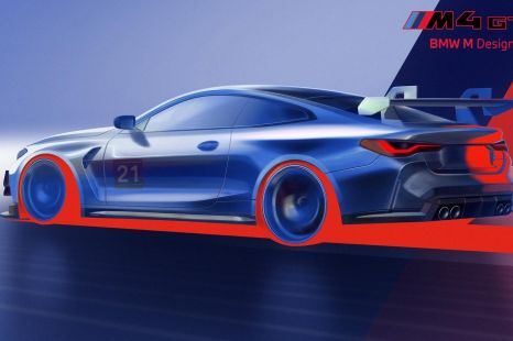 BMW teases G82 generation M4 GT4 track-only racer