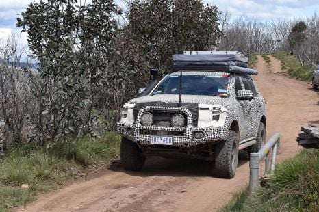 2022 Ford Ranger Raptor and Everest spied