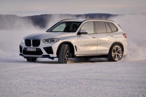 BMW iX5 hydrogen fuel-cell SUV undergoing final winter tests