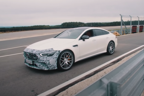 Mercedes-AMG lets autonomous GT 4-door Coupe loose on track