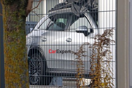 2023 Mercedes-Benz GLC spied without camouflage