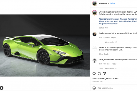 2023 Lamborghini Huracan Tecnica leaked