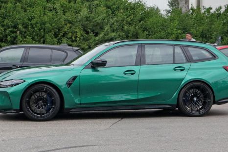 Lurid green BMW M3 Touring snapped in the wild