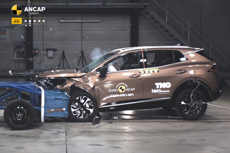 Kia Sportage earns five-star ANCAP safety rating