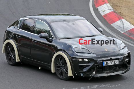 2024 Porsche Macan EV spied at the Nurburgring