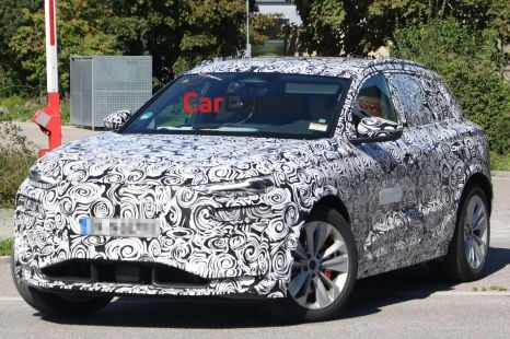 2024 Audi Q6 e-tron spied inside and out