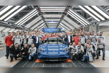 Porsche Taycan production passes 100,000 cars