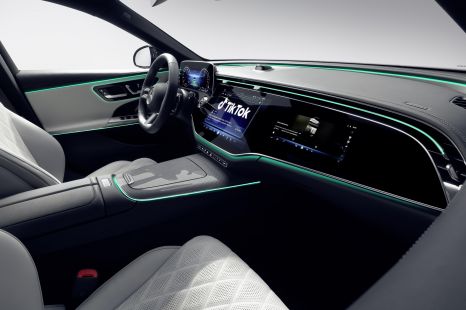 2024 Mercedes-Benz E-Class lets you play TikToks and Angry Birds