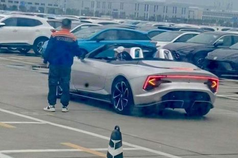 MG Cyberster electric roadster spied undisguised