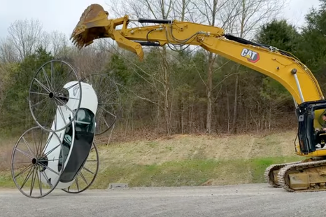 Yes, you can drive your Tesla Model 3 upside down