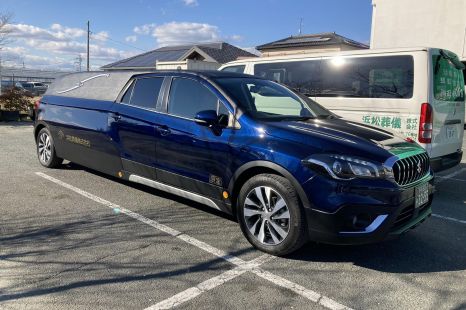 Check out this stretched Suzuki S-Cross hearse from Japan