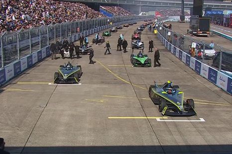 Climate protestors accidentally invade electric car race instead of Formula 1