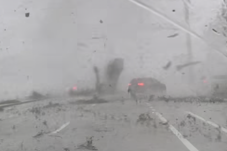 Watch this tornado fling a car in the air like a toy