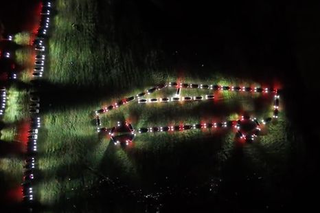 Tesla owners light up San Luis with Cybertruck-inspired show