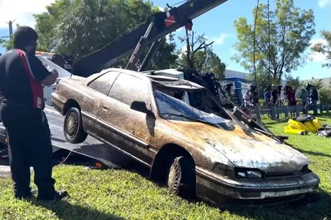 Divers find massive trove of sunken vehicles in murder investigation