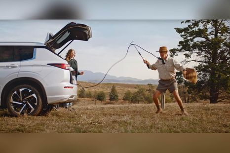 Russell Coight trades LandCruiser for Outlander in latest 'ad-ventures'
