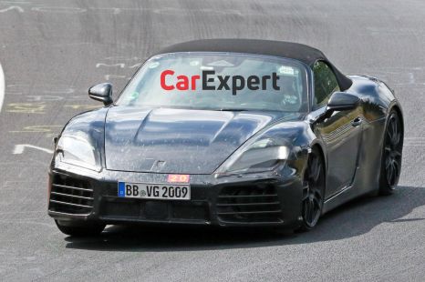 Porsche's electric Boxster snapped inside and out