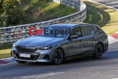 BMW's first electric wagon hits the Nurburgring