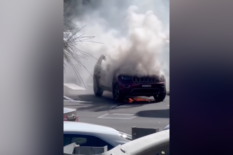 Sydney Jeep driver escapes engine inferno