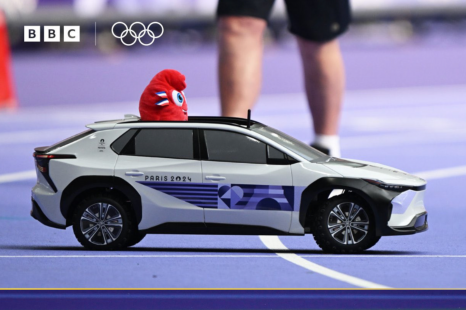 Tiny Toyota EV goes for gold with Olympic heavy lifting