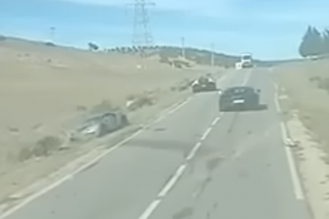 Two Bugatti Chirons hit each other in one very expensive crash