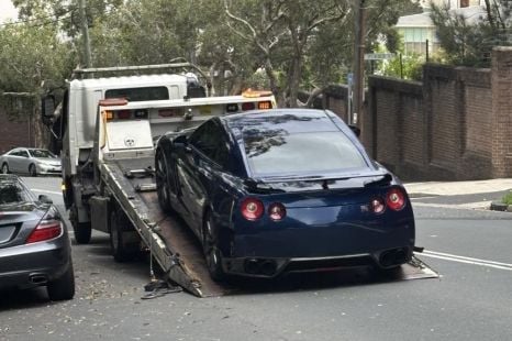 Police impound Nissan GT-R after near 190km/h motorway blast