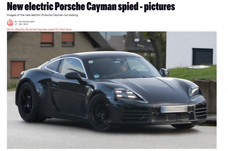 Porsche Cayman EV spied as electric relaunch nears