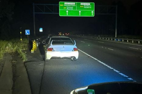 Man busted for alleged 178km/h blast in mum's Lancer Evo