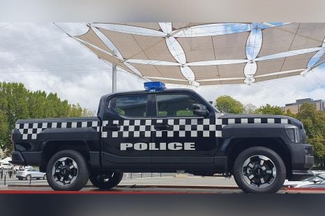 Is the Kia Tasman more attractive as a police car?